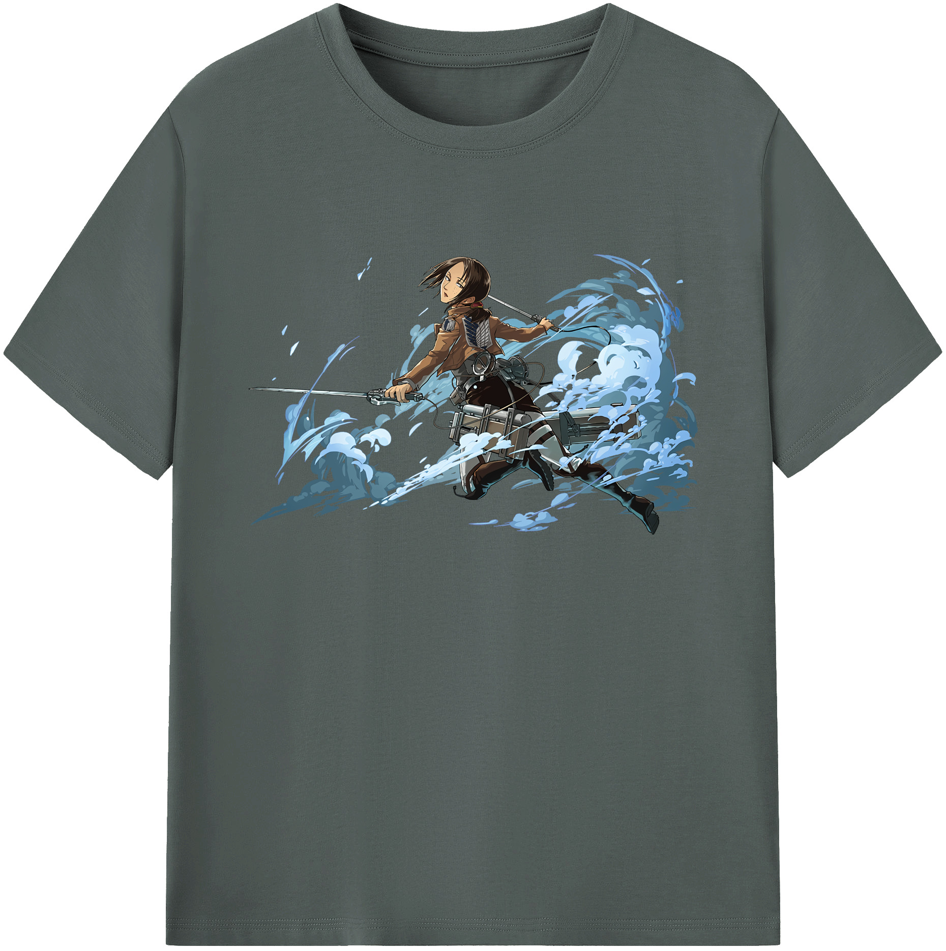 （画像用） 進撃の巨人 Attack on Titan 綿100％ メンズ半袖Tシャツ｜肌触りやわらか＆通気性